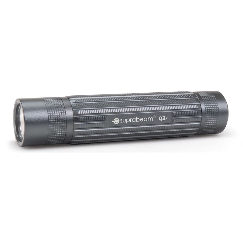 Suprabeam Torch 1100 Lumens Q3r up to 300h Burn Time - Strong Torch with a Range of up to 200 Metres, IP68, Black
