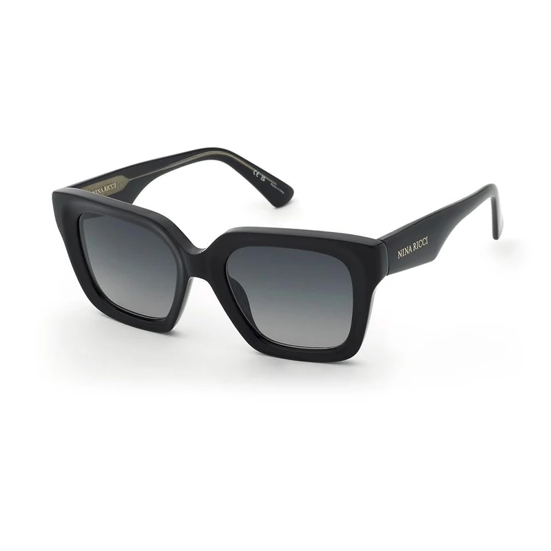 Nina Ricci Snr458 Sunglasses - Shiny Black, Regular
