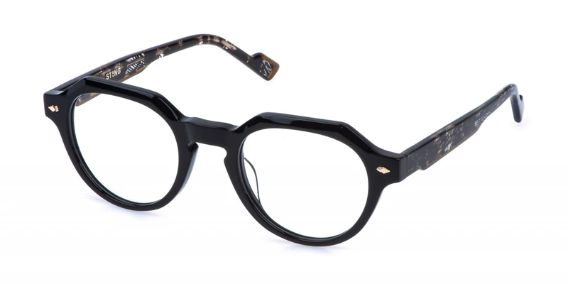 Sting Vst571 Sunglasses, Shiny Black, 49 - Image 1