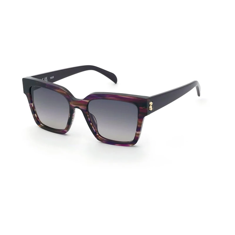 TOUS Stod07 Sunglasses, Violet with Sparkling Stripes, Regular - Image 1