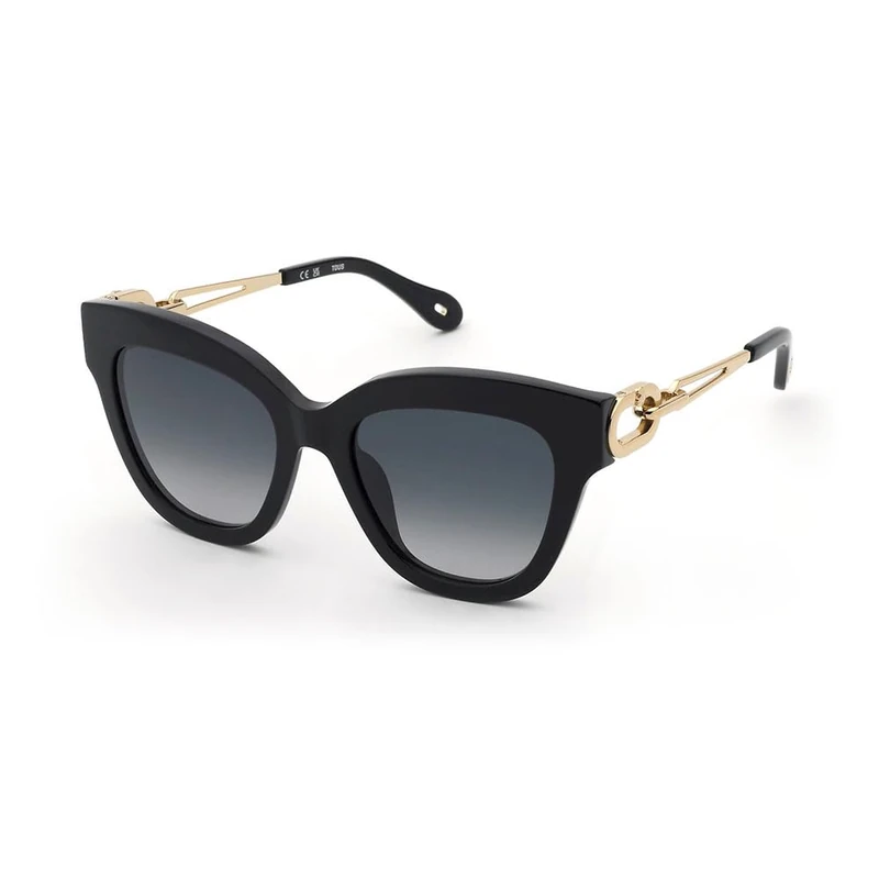 TOUS Stod04 Sunglasses, Shiny Black, Regular