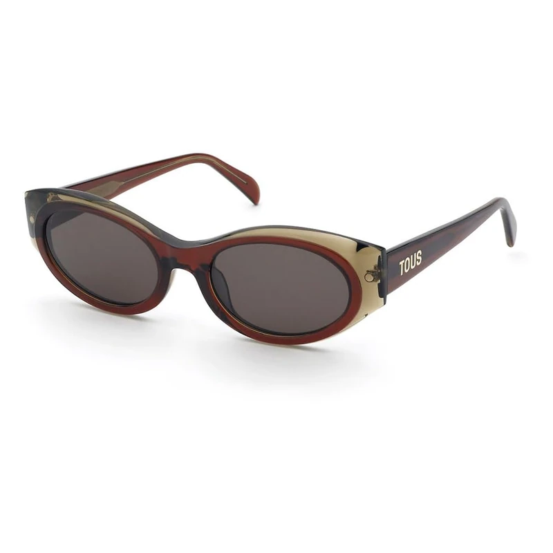 TOUS Stod09 Sunglasses, Shiny Bordeaux+Full Beige, 54