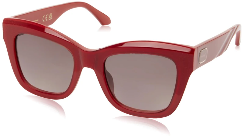 Twinset Unisex Stw112 Sunglasses Shiny Red Top + Red Regular