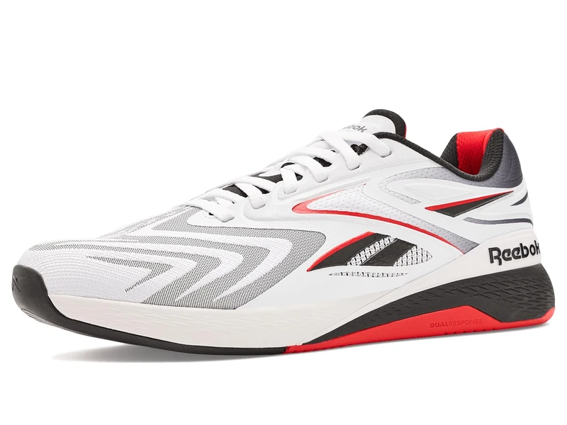 Reebok Unisex Nano X5 Edge Trainers, White/Black/Sport Red, 45 EU