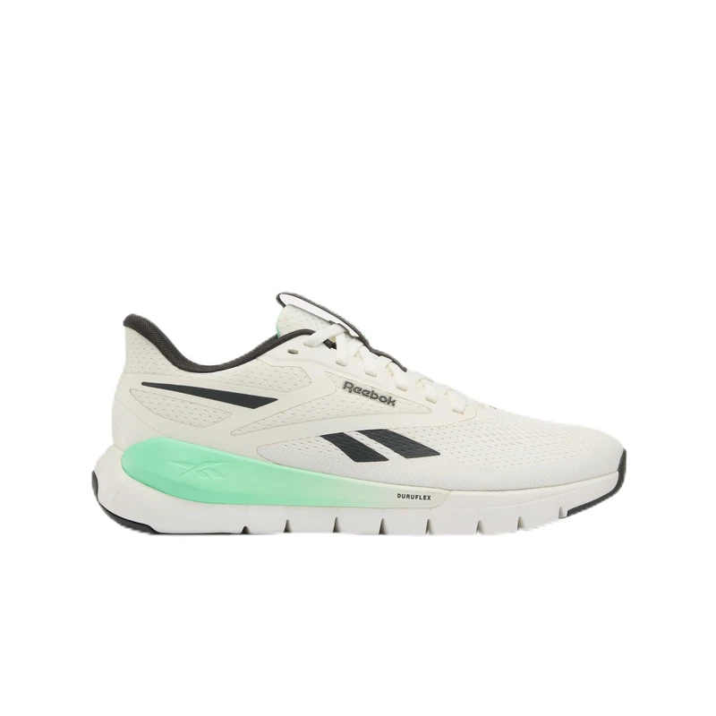 Reebok Unisex Flex Trainer Trainers, Chalk/Grey6/Atomic Aqua, 44 EU