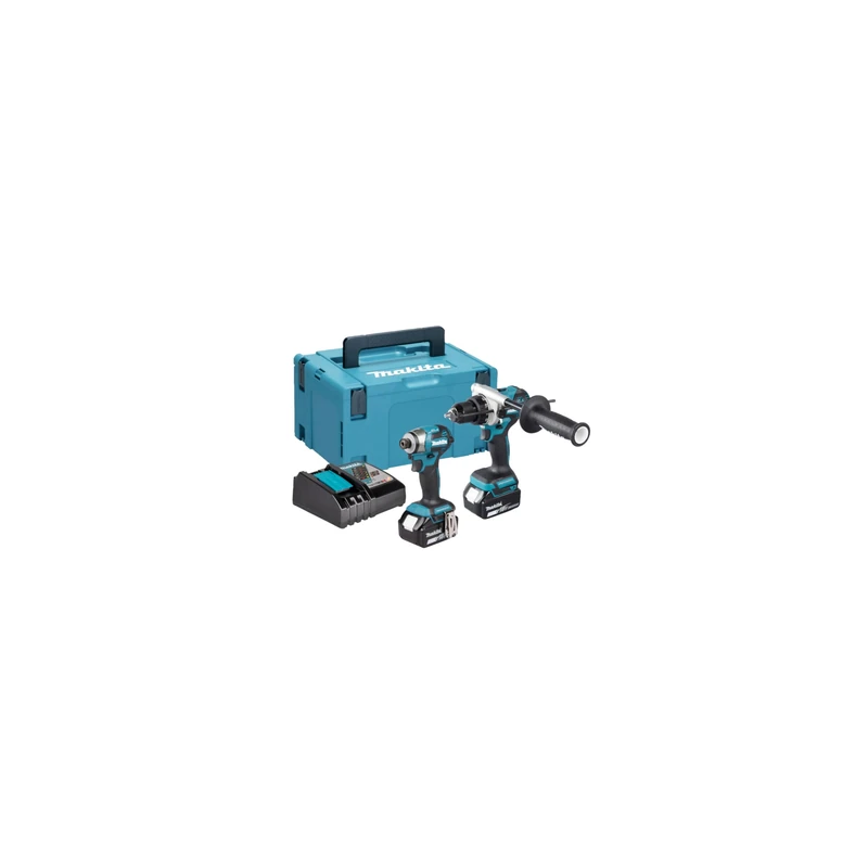 Makita DLX2516TJ 18V Li-ion LXT 2 Piece Combo Kit Complete with 2 x 5.0 Ah Batteries and Charger Supplied in a Makpac Case