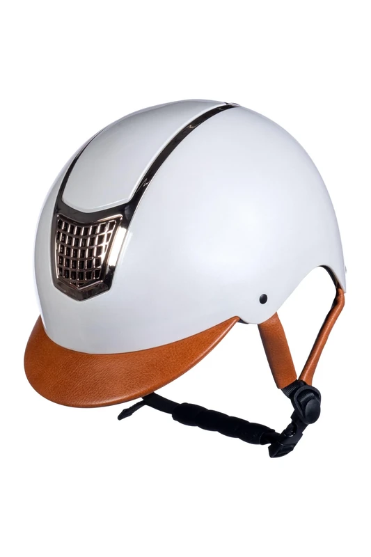 HKM Unisex Edinburgh Riding Helmet, Pearl White, S