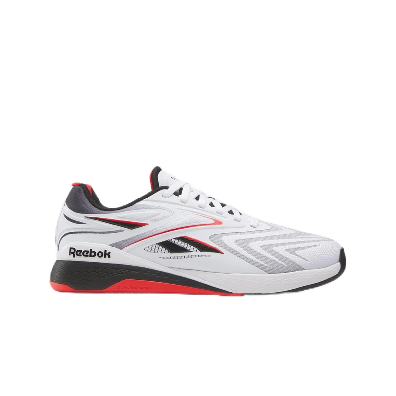 Reebok Unisex Nano X5 Edge Trainers, White/Black/Sport Red, 44 EU