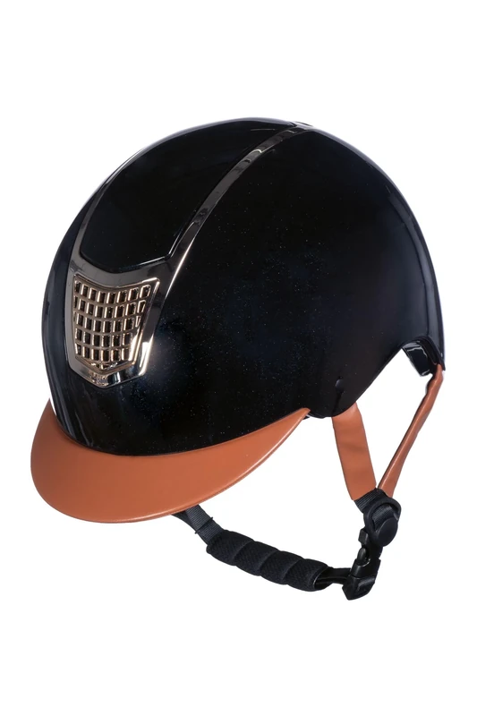 HKM Unisex Edinburgh Riding Helmet, Black, M