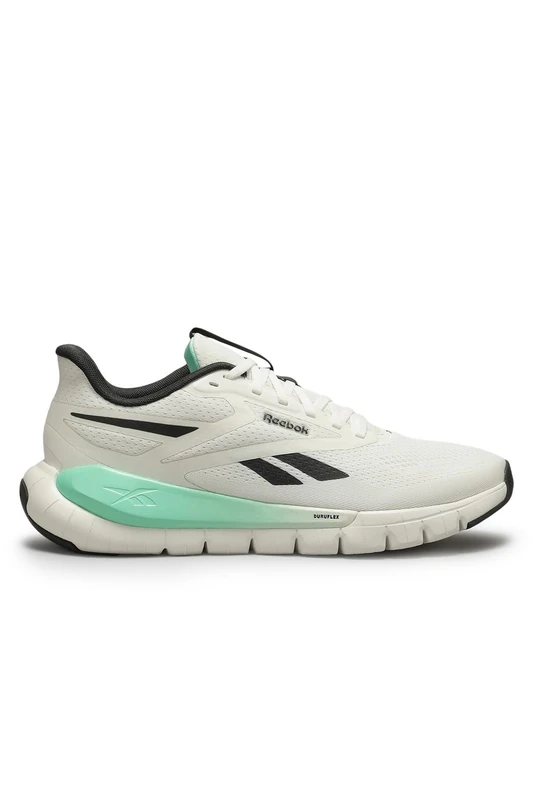 Reebok Unisex Flex Trainer Trainers, Chalk/Grey6/Atomic Aqua, 43 EU