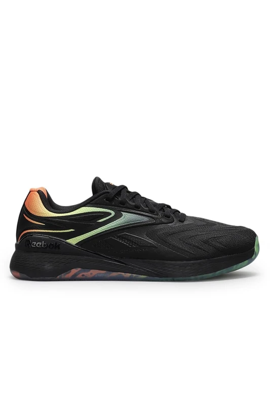 Reebok Unisex Nano X5 Edge Trainers, Black/Arena Orange/Digital Lime, 45 EU