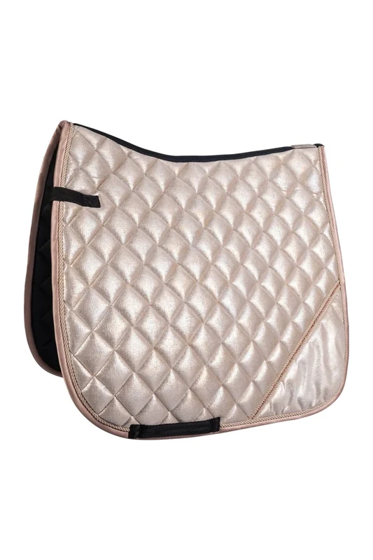 HKM Rosegold Glitter Style Saddle cloth, Vanilla, General purpose