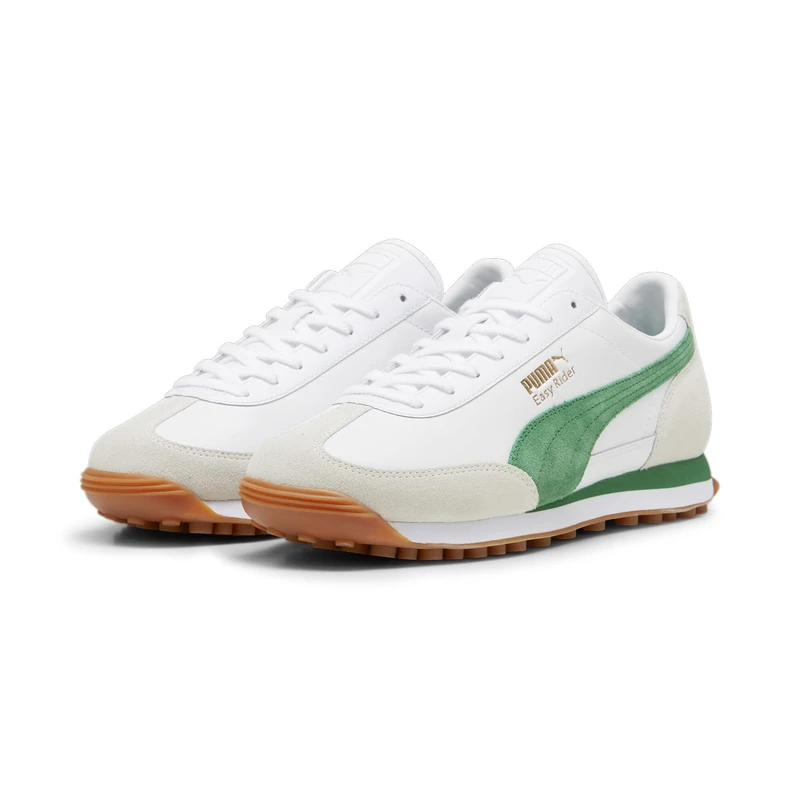 PUMA Easy Rider Mix Sneakers, PUMA White-Archive Green, 4