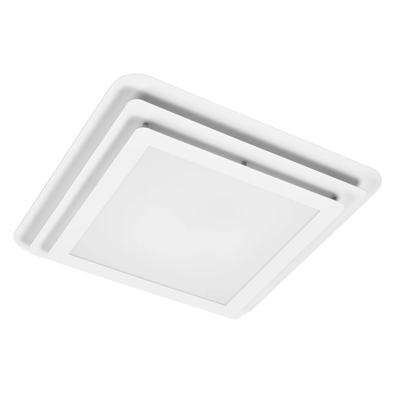 OSRAM LED Ceiling lamp ORBIS Spiral Layer CL 45X45cm, White, 26W, 3000lm, Warm White, Effective indirect/Direct Light Diffusion, Long Life, Square, Layered Design, IP20, 3000K.
