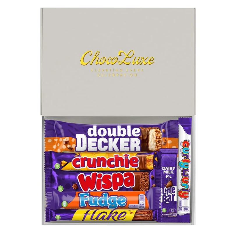 Chocoluxe Co Luxury Chocolate Gift Hamper Box | Filled with Assortment of Dairy Milk Selections | Sweets Gift Box | Letterbox Friendly Gift for Family, Friends, Children’s & Special Occasions