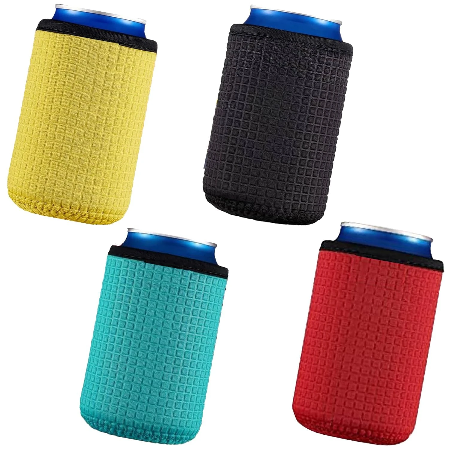 4 PCS Can Cooler Beer Cooler Sleeve Insulators – Keeps Beverages Cold – Beverage Insulated Sleeves for Parties, Picnics