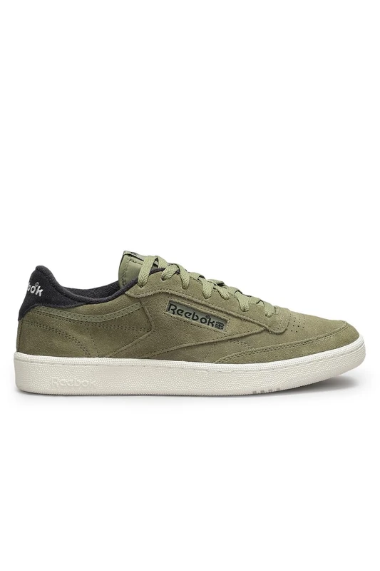 Reebok Unisex Club C 85 Vintage Trainers, GRITTYGREEN/Black/Chalk, 37.5 EU