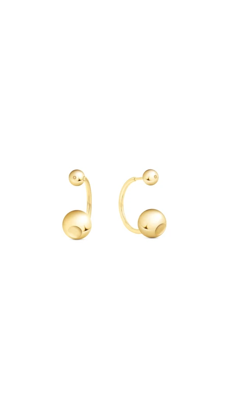 Calvin Klein Women's SCULPTURAL BUBBLES Collection Earrings in Yellow Gold - 35000789