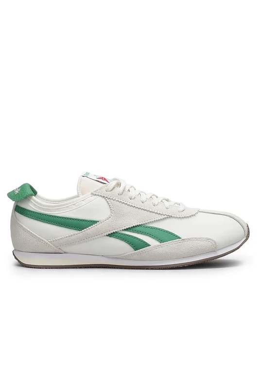 Reebok Unisex R400 Trainers, Chalk/Chalk/Glen Green, 45.5 EU