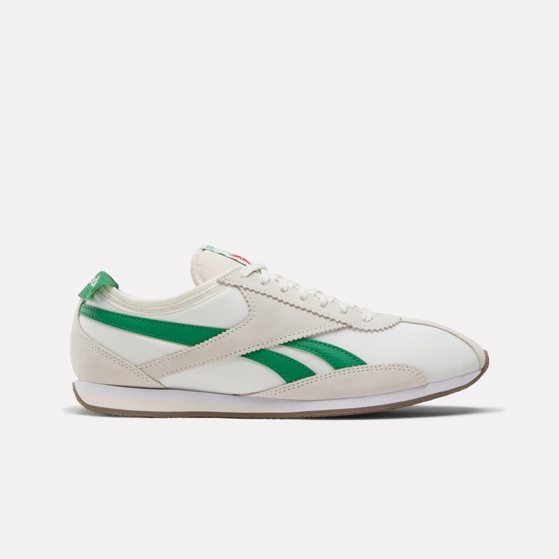 Reebok Unisex R400 Trainers, Chalk/Chalk/Glen Green, 42.5 EU