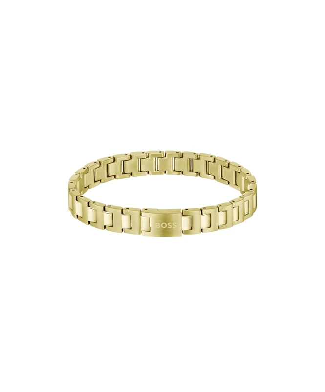 BOSS Jewelry Men's CANDOR JEWELRY Collection Link Bracelet in Yellow Gold - 1580753