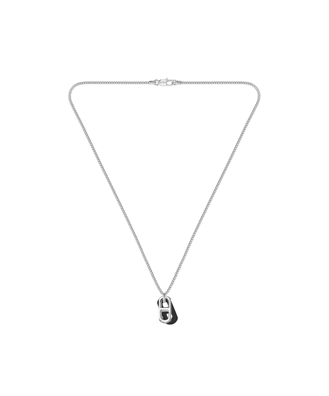 BOSS Jewelry Men's KODE Collection Pendant Necklace in Stainless Steel - 1580781