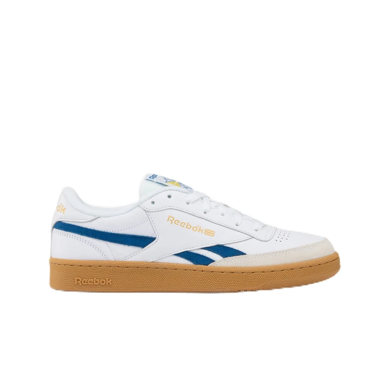 Reebok Unisex Club C Revenge Vintage Trainers, White/Athletic Blue/Gum, 42.5 EU