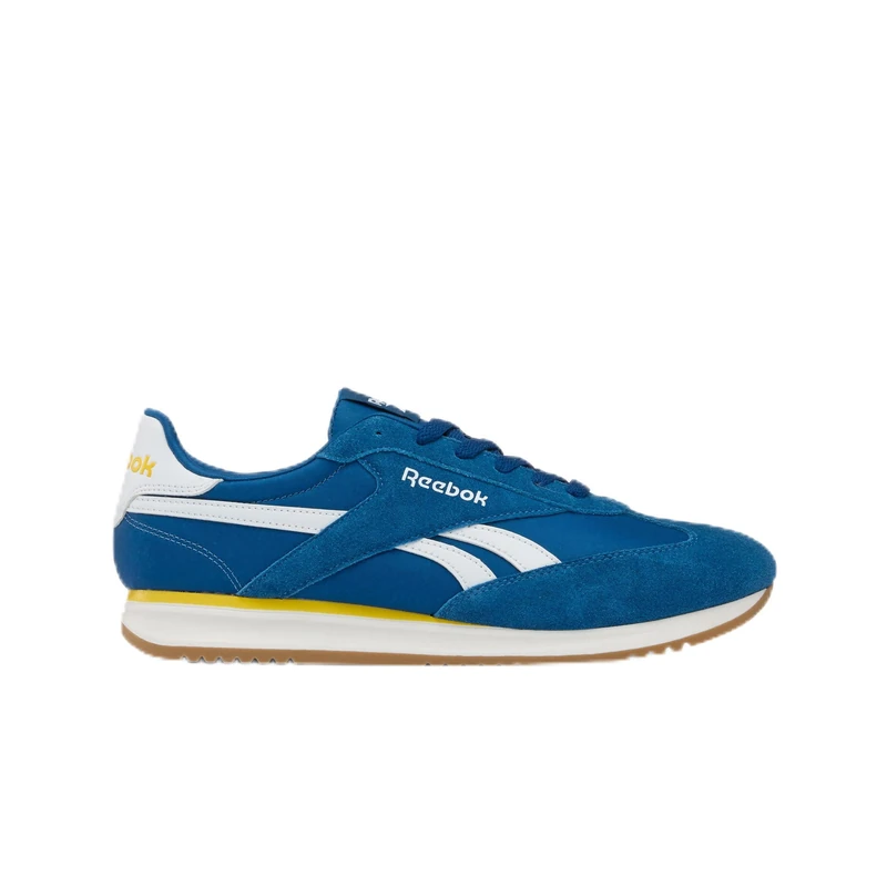 Reebok Unisex World 70 Trainers, Athletic Blue/Athletic Gold/White, 40.5 EU