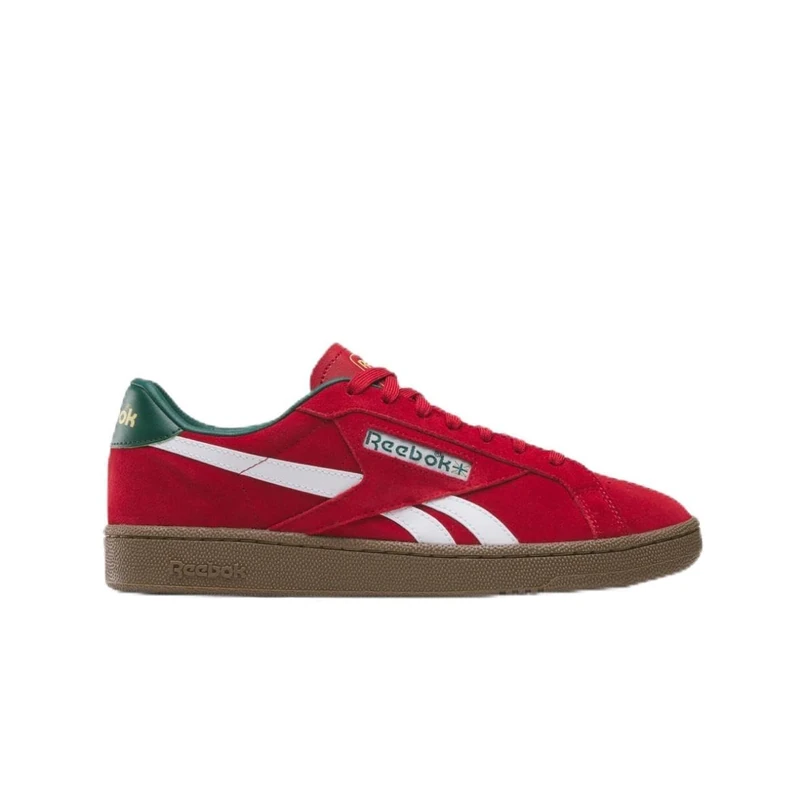 Reebok Unisex Club C Grounds UK Trainers, Flashred/FTWRWHITE/Gum, 48.5 EU / 13.5 UK