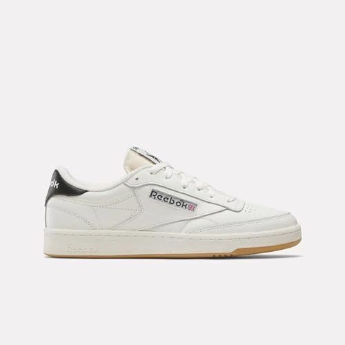 Reebok Unisex Club C 85 Vintage Trainers, Chalk/Black/Gum, 36 EU