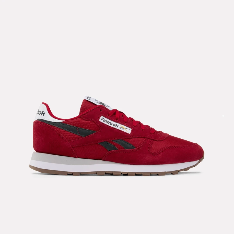 Reebok Unisex Classic Leather Trainers, Flash RED/Grey 6/FTWR White, 44.5 EU