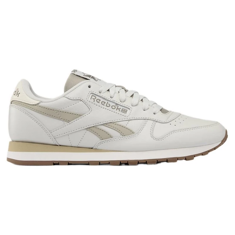 Reebok Unisex Classic Leather Trainers, Soft Grey/Escape Grey/Chalk, 34.5 EU
