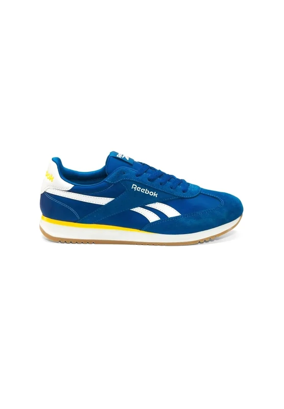 Reebok Unisex World 70 Trainers, Athletic Blue/Athletic Gold/White, 42 EU