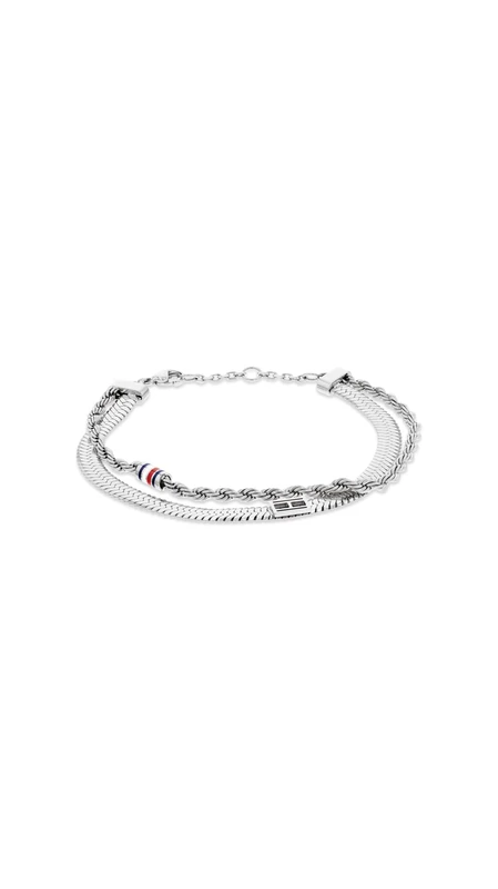 Tommy Hilfiger Jewelry Women's Doble Chain Bracelet in Stainless Steel - 2780981