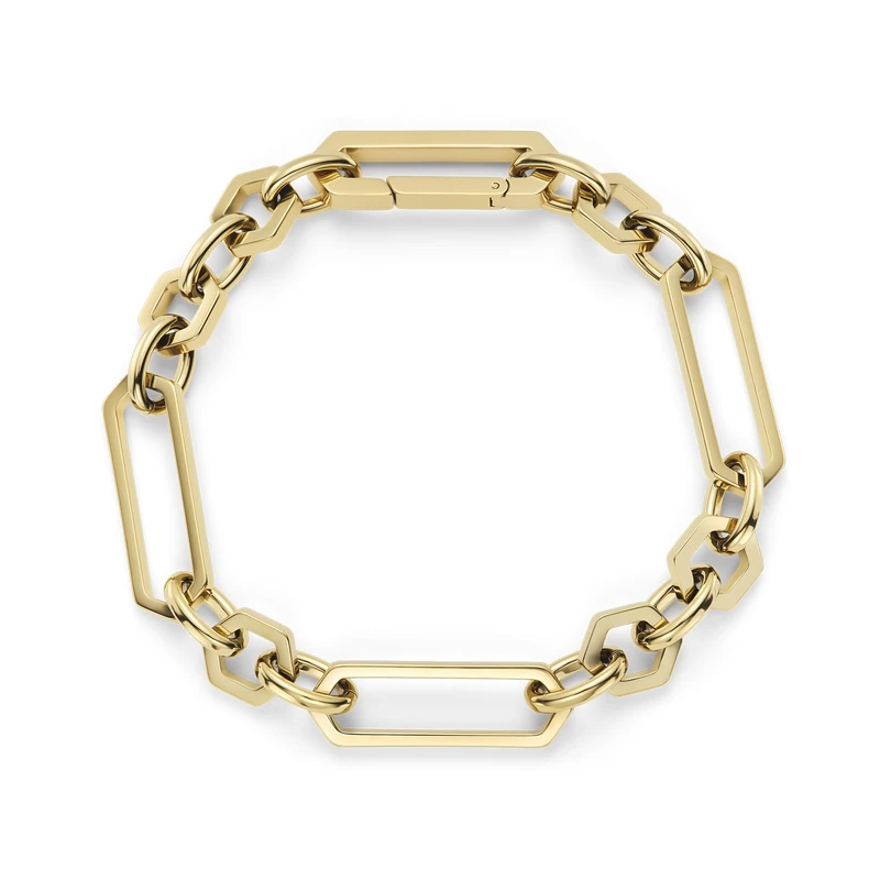 Olivia Burton Women's HEX LINK Collection Link Bracelet in Yellow Gold - 24100371