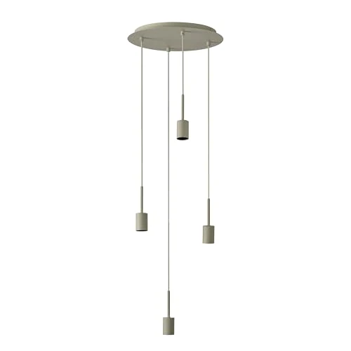 OSRAM Decor Pendant Light Needle Plate 4xE27, Beige, Steel, Vintage Effect, IP20