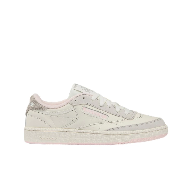 Reebok Unisex CLUB C 85 CHALK/GREY/PUREPINK 5 37.5