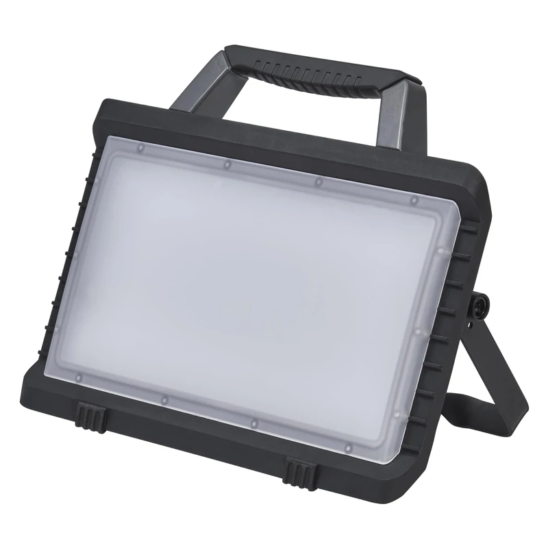 OSRAM VAL BAT Panel LED worklight, Dark Gray/Black, 30W, 2400lm, Cold White Light Color, Battery Powered, USB Charging Function Thanks to Integrated Power Bank, Portable, IP54, 6500K.