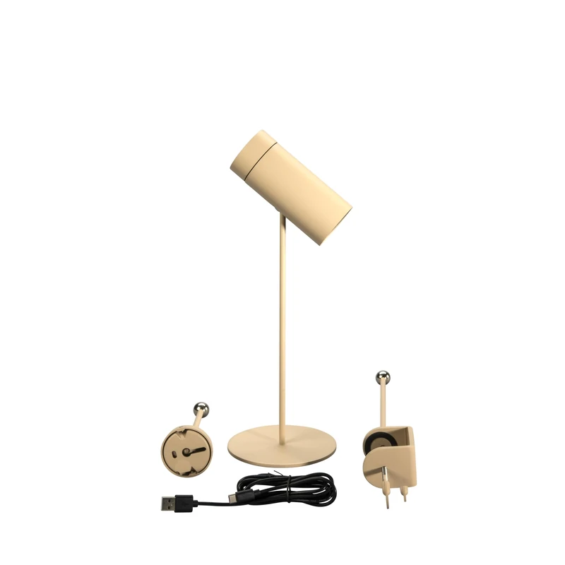 Konstsmide LED Table Lamp Multi | Sand | Indoor/Outdoor | Wireless | 11.5 x 30 x 11 cm | 7844-330