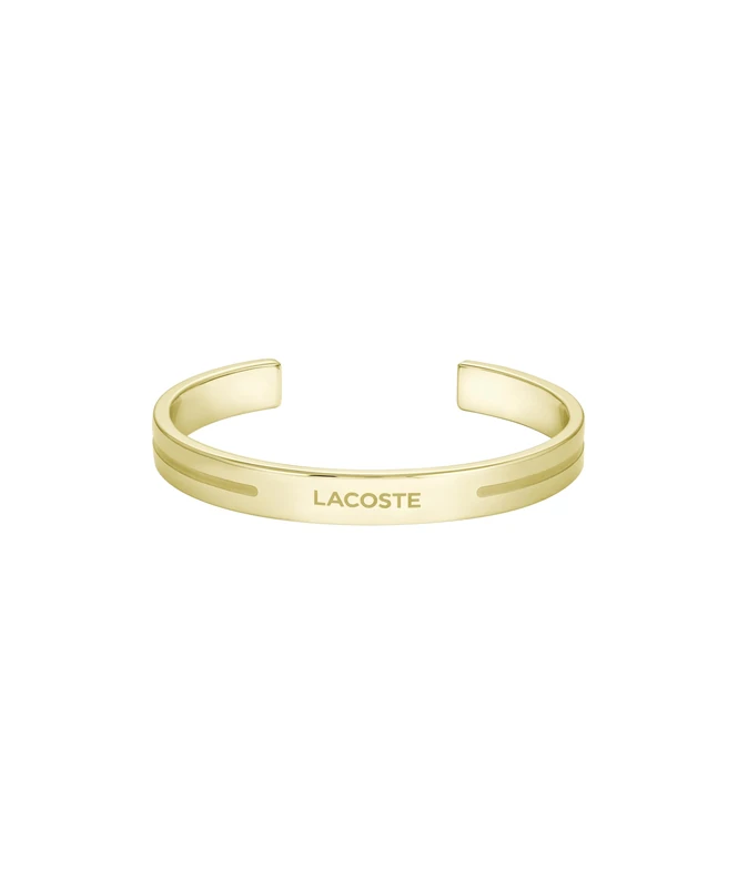 Lacoste Men's ADVENTURER Collection Open Bangle Bracelet in Yellow Gold - 2040527
