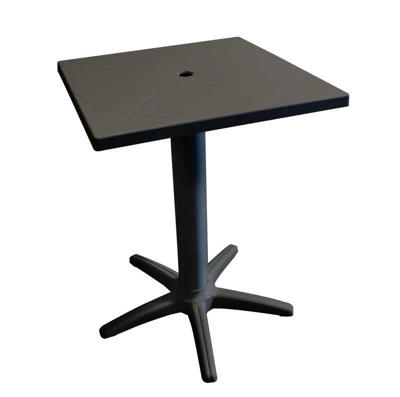 GIO'STYLE Giove Garden Table | Anthracite | 60 x 60 cm | Polypropylene | Made in Italy