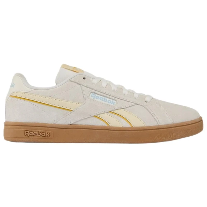 Reebok Unisex Court Retro Trainers, Chalk/AGEDBEIGE/Iceblue, 45.5 EU