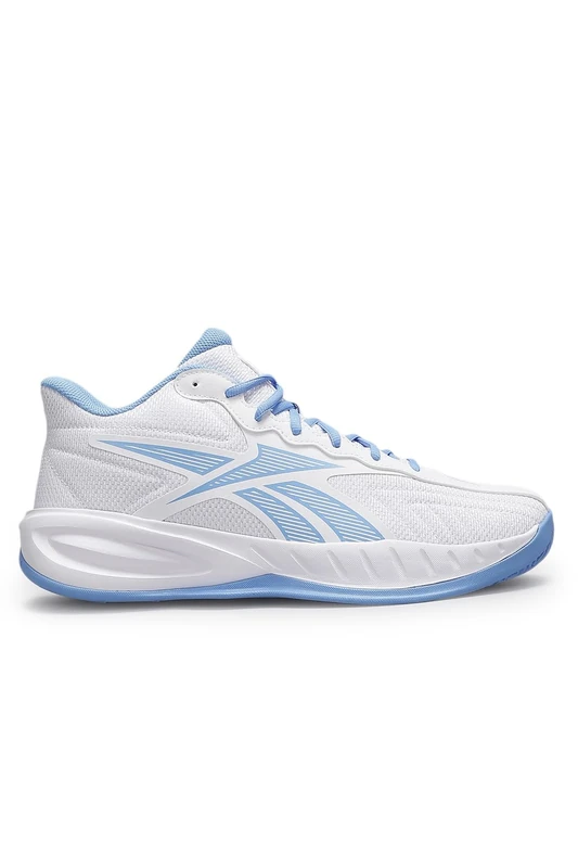 Reebok Unisex Press Trainers, FTWR White/FTWR White/PERI Blue, 38.5 EU
