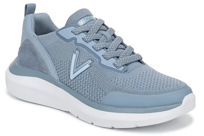 Vionic Women's Hayward Slip-On Trainers, Vintage Blue Haze, Wide Fit, UK 7