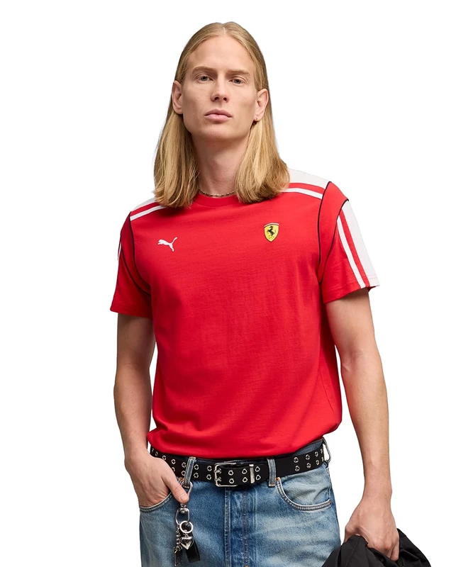 PUMA Ferrari MT7 Tee, Rosso Corsa, XXL - Image 1