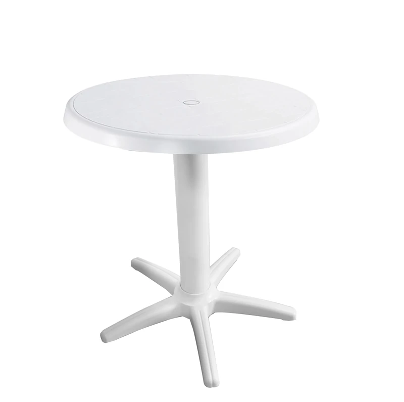 GIO'STYLE Neptune Garden Table | White | Diameter 60 cm | Polypropylene | Made in Italy