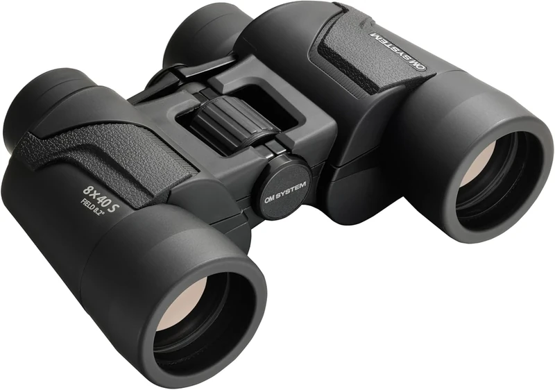 OM SYSTEM 8x40 S Binoculars – Wide Field of View, Clear Images, Lightweight, Ideal for Birdwatching, Outdoor Events, Sports, Nature Observation – Durable, Easy Focus, Great Optics, 15-year guarantee