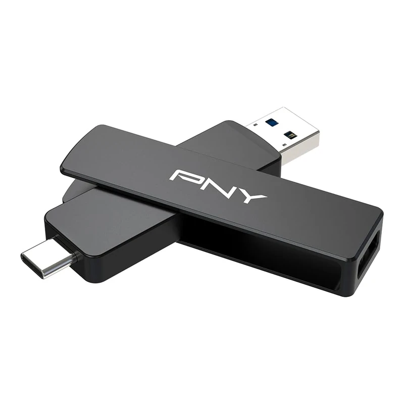 PNY 512GB DUO LINK V3 USB 3.2 Gen 2 Type-C & Type-A OTG Flash Drive Extreme Speeds Read/Write 1000/800MB/s External Mobile Storage Compatible with Smartphone/Tablet/Laptops/Desktops