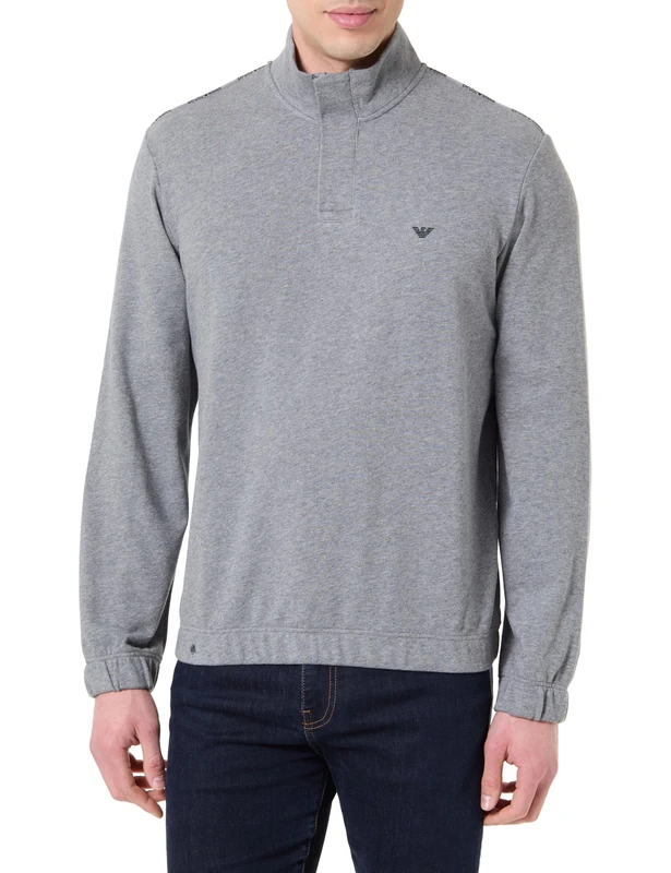 EMPORIO ARMANI Men's TERRY SWEATSHIRT Grey S