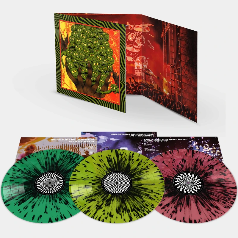 King Gizzard - Live in Houston '24 (Triple Gatefold - Splatter Vinyl) [VINYL]